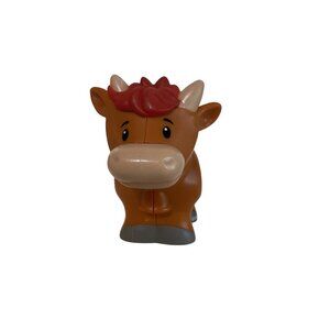 Fisher Price Little People Christmas Nativity Brown Farm Cow Mattel